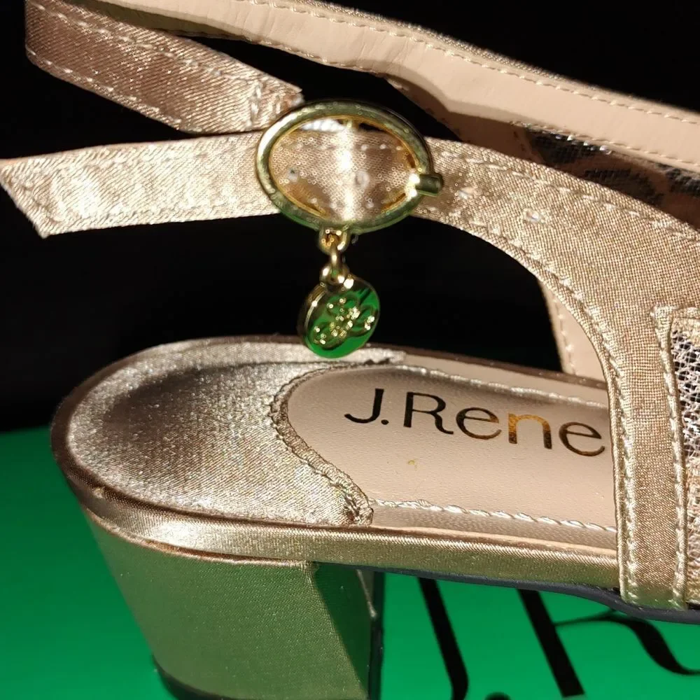J.Renée Faleece Slingback Pump  Beige  Sz 8.5W NEW